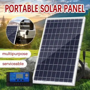 1000W 500W 12V kit panneau solaire photovoltaïque 100A contrôleur chargeur de panneau solaire, convient pour les batteries rapides dans les maisons/camping/RV