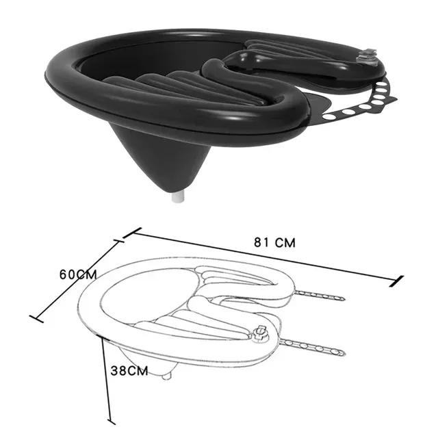 Bassin de shampoing gonflable pliable en PVC – vue 6