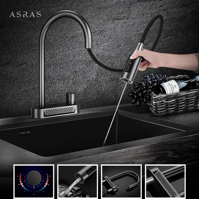 ASRAS 304 robinet de cuisine en acier inoxydable… – vue 5