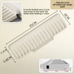 Tampon de vidange d&rsquo;évier en pente, bord étroit, plateau absorbant l&rsquo;eau en Silicone, antidérapant, résistant aux éclaboussures, pour comptoir de cuisine