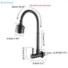 Robinet mural noir mat acier inoxydable col cygne… – vue 7