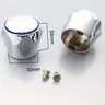 Poignées robinet chromées plastique métal durables… – vue 6