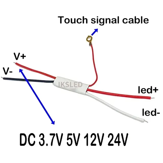 Variateur de commutateur tactile en métal – vue 5