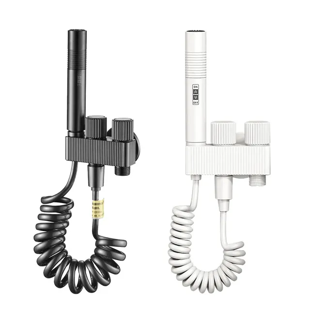 Robinet de bidet de toilette blanc
