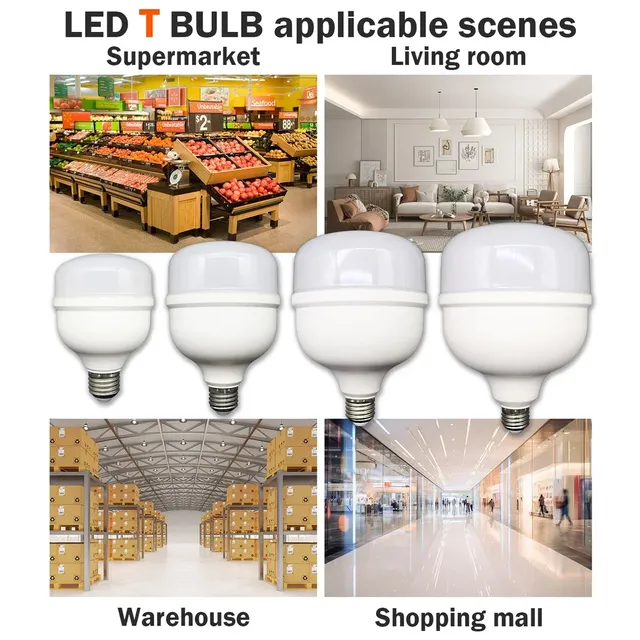 Ampoule LED AC 110V 220V E27 lampe à LED 20W 30W 40W 50W… – vue 5