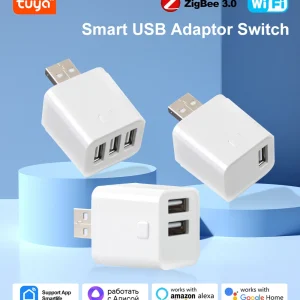 Adaptateur Micro USB WIFI intelligent Zigbee, commutateur 5V Mini 1 2 3, adaptateur d’alimentation USB, contrôle de synchronisation par application, fonctionne avec Alexa Google Home Tuya Adaptateur Micro USB WIFI intelligent Zigbee, commutateur 5V Mini 1 2 3, adaptateur d’alimentation USB, contrôle de synchronisation par application, fonctionne avec Alexa Google Home Tuya