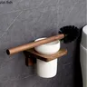 Brosse toilette murale bois céramique blanche mate… – vue 4