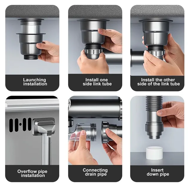 ABFS Kit de vidange d'évier Double – vue 4