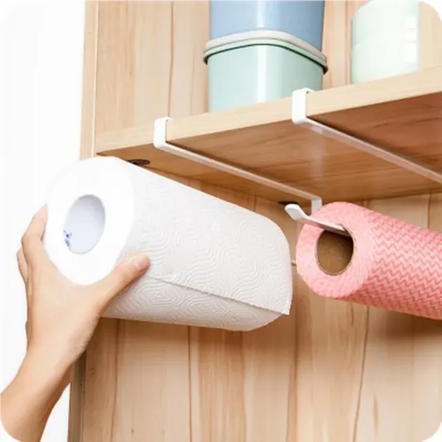 Porte serviettes papier sous meuble acier noir mat… – vue 3