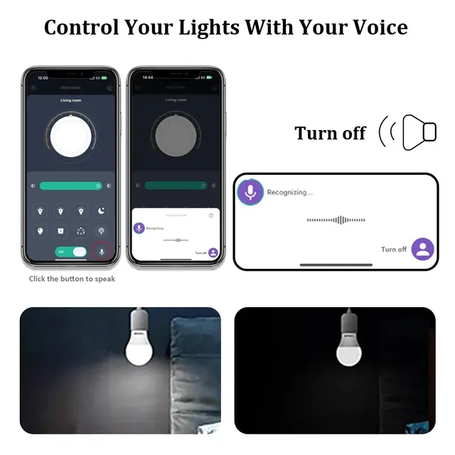 Ampoule LED intelligente à intensité variable – vue 3