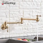 Robinet de cuisine de salle de bains à une poignée, robinet de lavabo pliant d&rsquo;eau froide à trou unique, salle de bains et balcon sont disponibles