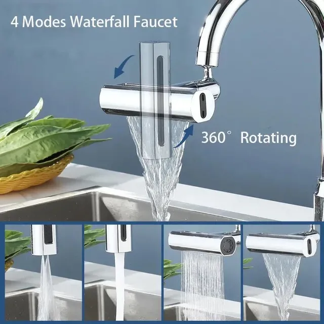 Nouveau Robinet de cuisine cascade 4 Modes universel 720… – vue 3