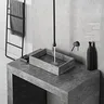 Robinet de salle de bains de luxe en laiton doré brossé – vue 4