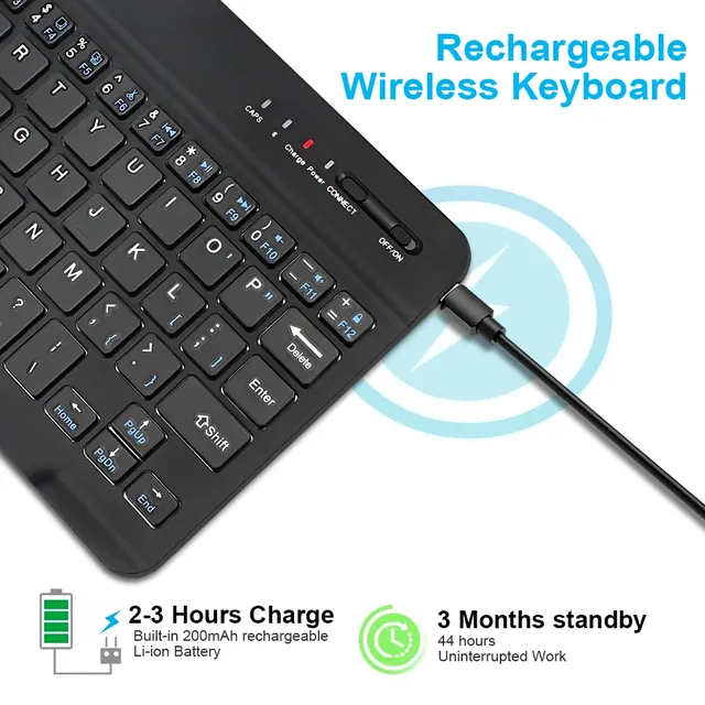 Mini clavier sans fil Bluetooth pour ordinateur portable – vue 2