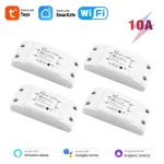 Commutateur intelligent Wifi, disjoncteur à distance sans fil, Module de contrôleur de lumière LED domotique, application Smart Life Tuya, fonctionne avec Alexa Google