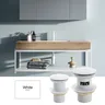 Siphon de salle de bain en laiton blanc moderne – vue 4