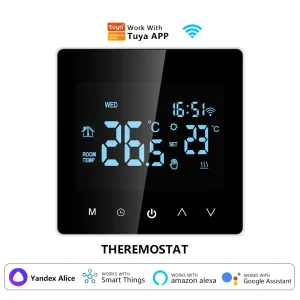 Tuya Wifi Thermostat intelligent chauffage électrique au sol LCD tactile chaudière à eau/gaz Thermostat température vie intelligente APP commande vocale