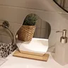 Miroir de maquillage irrégulier en bois – vue 3