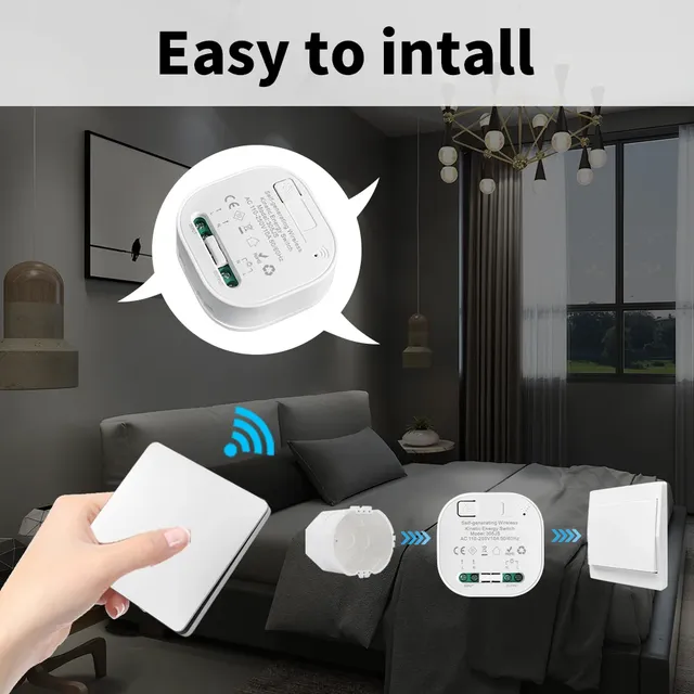 Interrupteur mural intelligent sans fil – vue 4