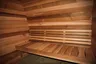 Cabine sauna extérieur cèdre canadien arqué lames… – vue 5