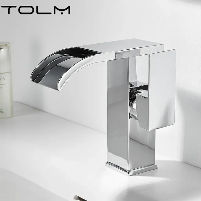 TOLM robinets de lavabo dorés brossés – vue 7