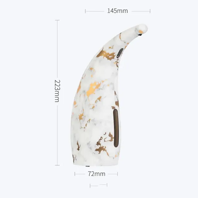 Distributeur savon automatique sans contact marbré blanc… – vue 4