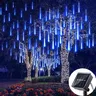 LED solaire pluie de météores lumières vacances chaîne… – vue 1