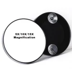 Miroir de maquillage rond grossissant 20x pour le visage, salle de bains, petits miroirs à main pour artistes de cils, coiffeuse, vente en gros