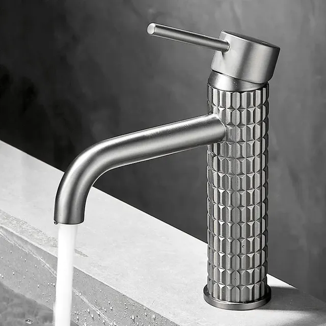 Mitigeur lavabo monocommande haut plan laiton massif… – vue 3