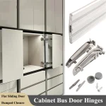 Système d&rsquo;armoire de cuisine, charnière latérale de porte, garde-robe pliante, Rail coulissant silencieux, ouverture latérale, charnière de porte, quincaillerie de meubles