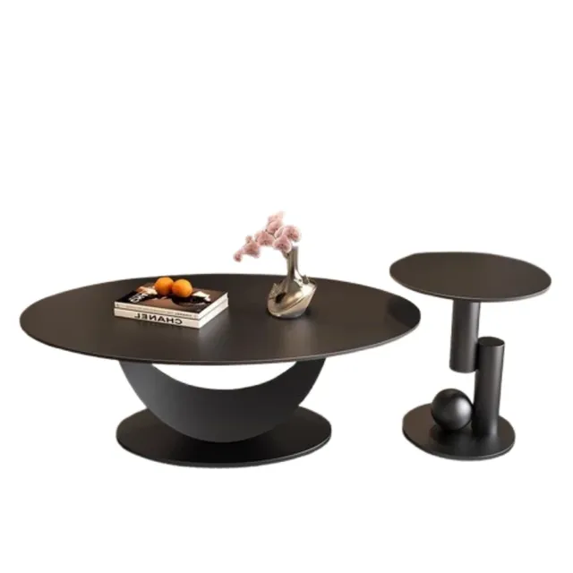 Table basse ovale blanche Design Simple luxe Premium… – vue 6