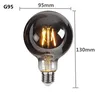 LED E27 ST64 G80 G95 G125 4W Dimmable220V gris fumé… – vue 6