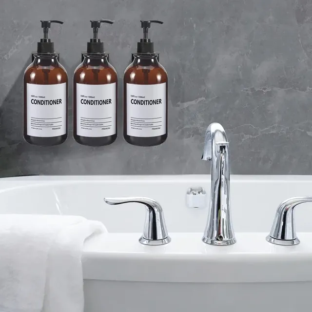 Distributeur de savon mural marron – vue 4
