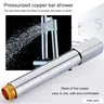 Pommeau de douche à main en acier inoxydable et cuivre – vue 4