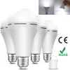 Ampoule de secours LED blanche et chaude, 7/9/12/15W, E26/27, batterie Rechargeable, 100-240V, éclairage Intelligent, économie d&rsquo;énergie, offre spéciale