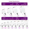 Ampoule LED lampes E27 E14 3W 6W 9W 12W 15W 18W 20W 24W… – vue 2
