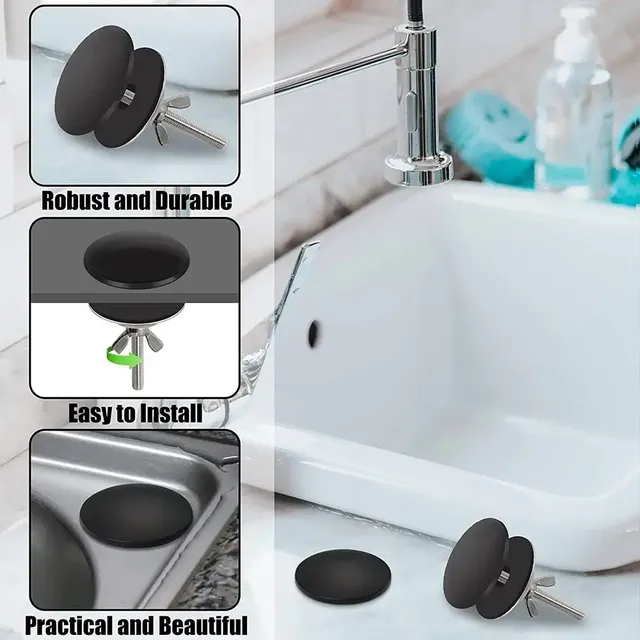 Bouchon vidange evier lavabo inoxydable alliage zinc… – vue 5