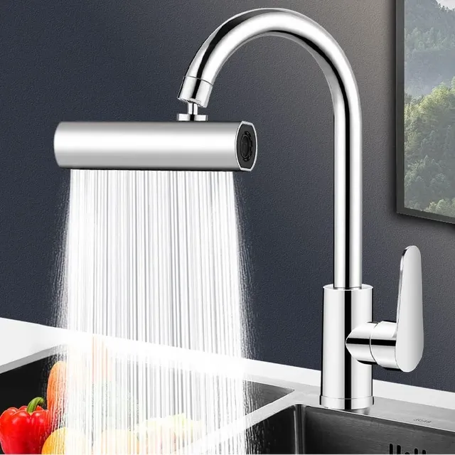 Robinet de cuisine cascade flux pulvérisateur tête… – vue 2