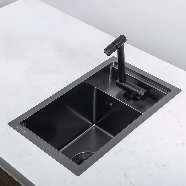 Évier cuisine rectangulaire bac unique inoxydable SUS304… – vue 3