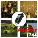 Transformateur chaîne lumières 7.2W 31V LED minuterie alimentation adaptateur secteur éclairage 220V-240V 50-60Hz IP44 adaptateur basse tension