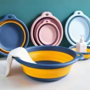 Lavabo pliant, lavabo portable polyvalent peu encombrant pour la pêche, le camping, le linge, le retour à l&rsquo;école