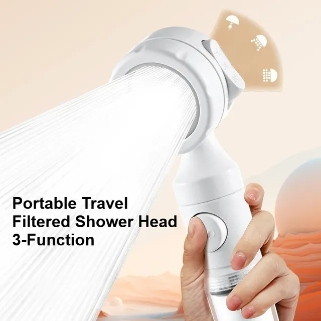 Pommeau de douche filtré de voyage Portable