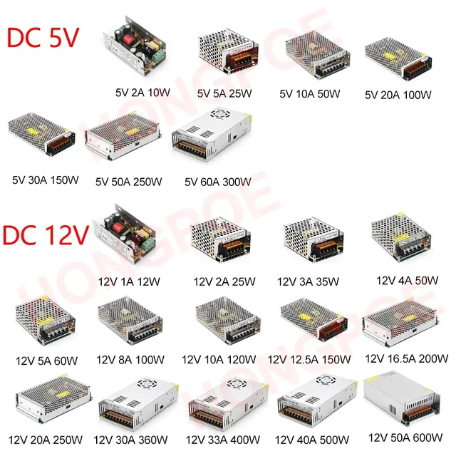 Alimentation électrique DC 5V 12V 24V 36V 48V – vue 2