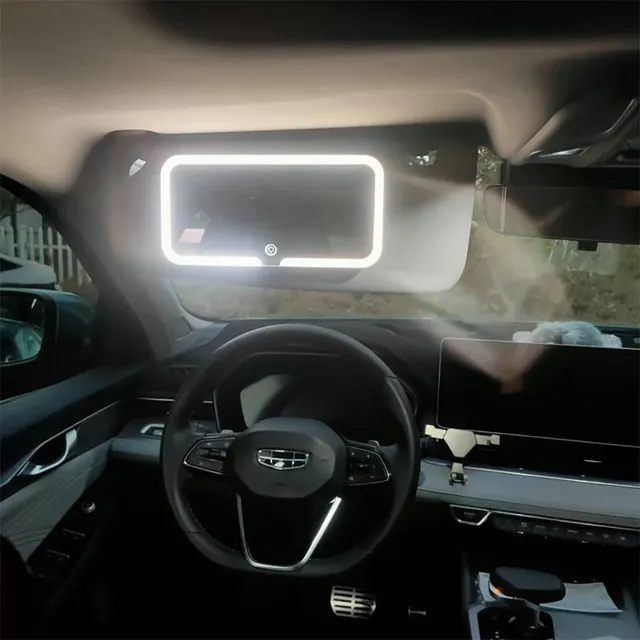 Miroir de vanité de pare-soleil de voiture de LED miroir… – vue 3