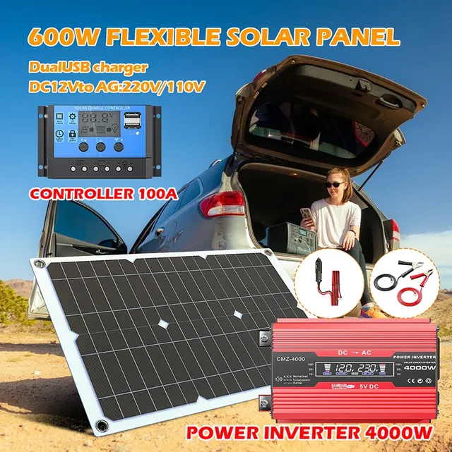 Kit de panneaux solaires portables 4000W – vue 3
