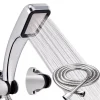 Pommeau de douche à pression de haute qualité, 300 trous, filtre d&rsquo;économie d&rsquo;eau, buse de pulvérisation + obtenez une éponges de bain gratuites