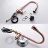 Mitigeur cuisine bronze antique laiton brossé bec haut… – vue 6