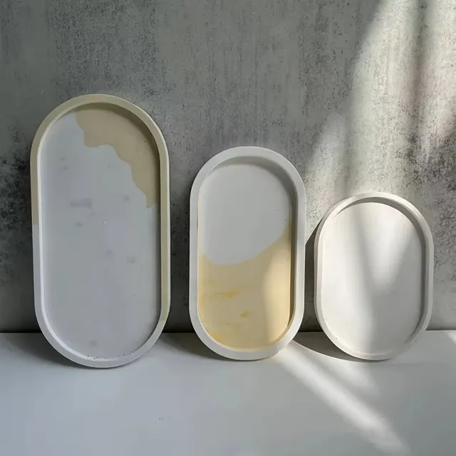 Moules en silicone à plateau ovale pour béton – vue 2