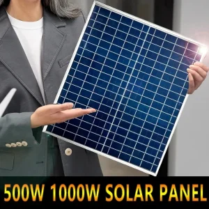 1000w 500w panneau solaire 12v panneau solaire photovoltaïque batterie solaire 100a ensemble de contrôleur pour le chargement extérieur, ménage/camping