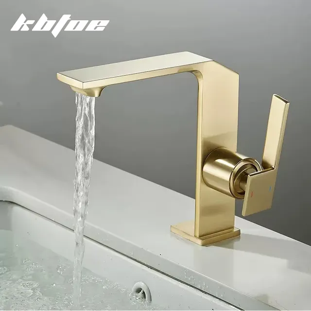 Robinet mitigeur de lavabo en laiton de luxe – vue 2
